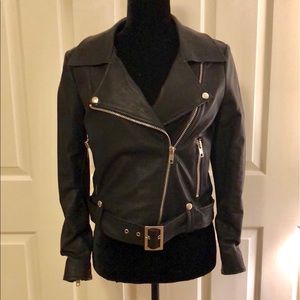 SOLD! Black Studios faux leather jacket Size Small